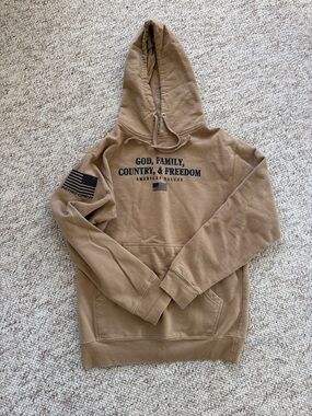 Patriot Crew Hooded Sweatshirt - God, Family, Country & Freedom